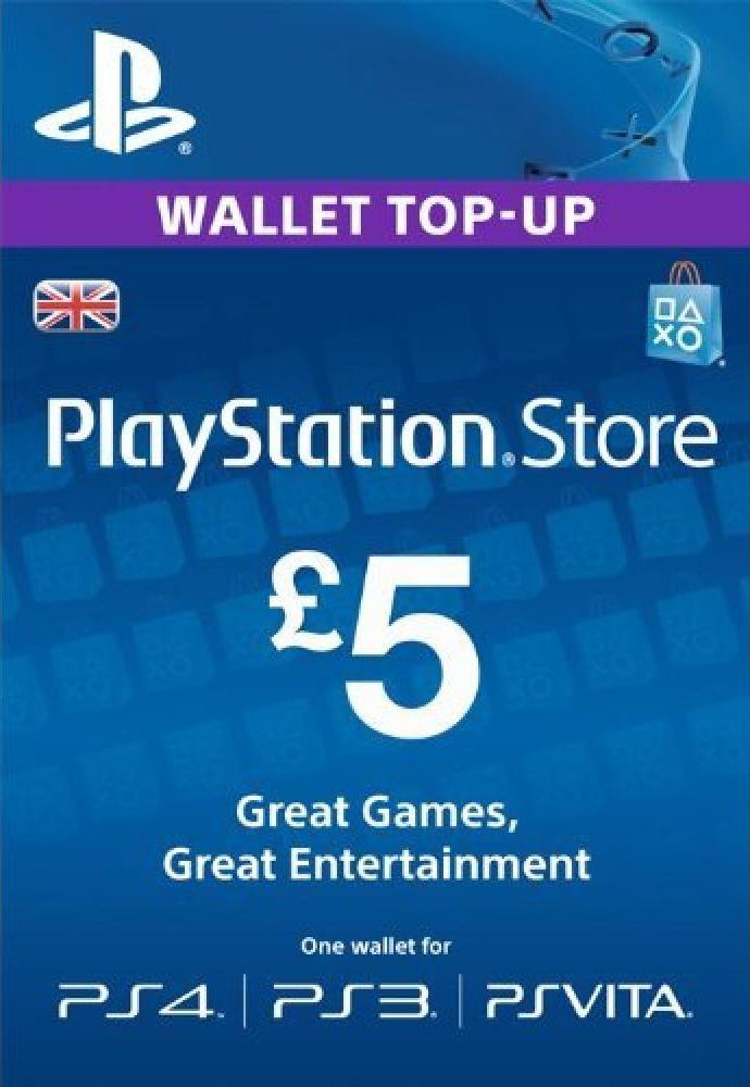 Cartão PSN £5  - Playstation Network Card - UK