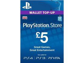 Cartão PSN £5  - Playstation Network Card - UK