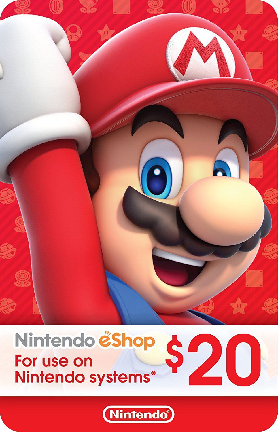 Cartão Nintendo eShop Crédito Switch - $20 Dólares