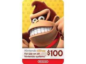 Cartão Nintendo eShop - Crédito Nintendo Switch $100 Dólares
