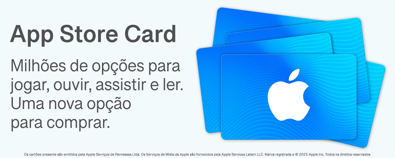 Cartão da App Store agora disponível na Zero3Games! Aproveite as promoções!