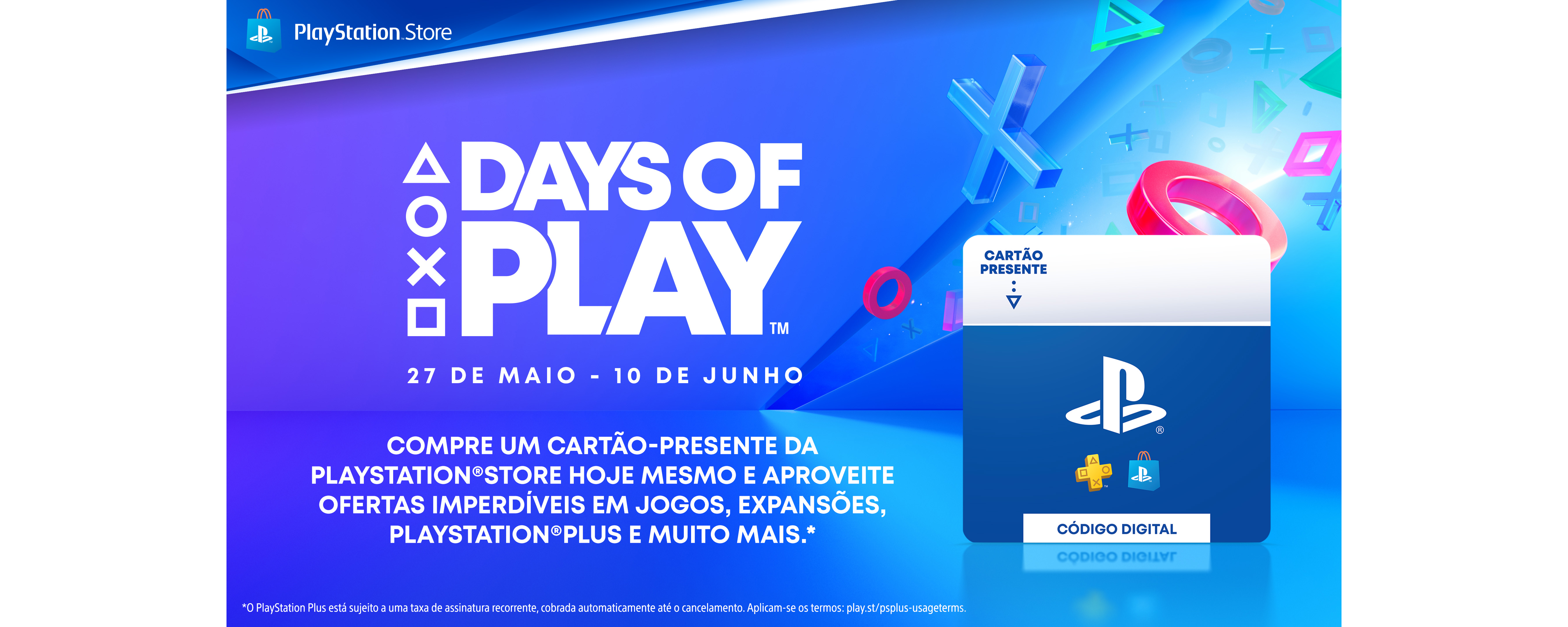 Ofertas do days of play na Playstation Store!