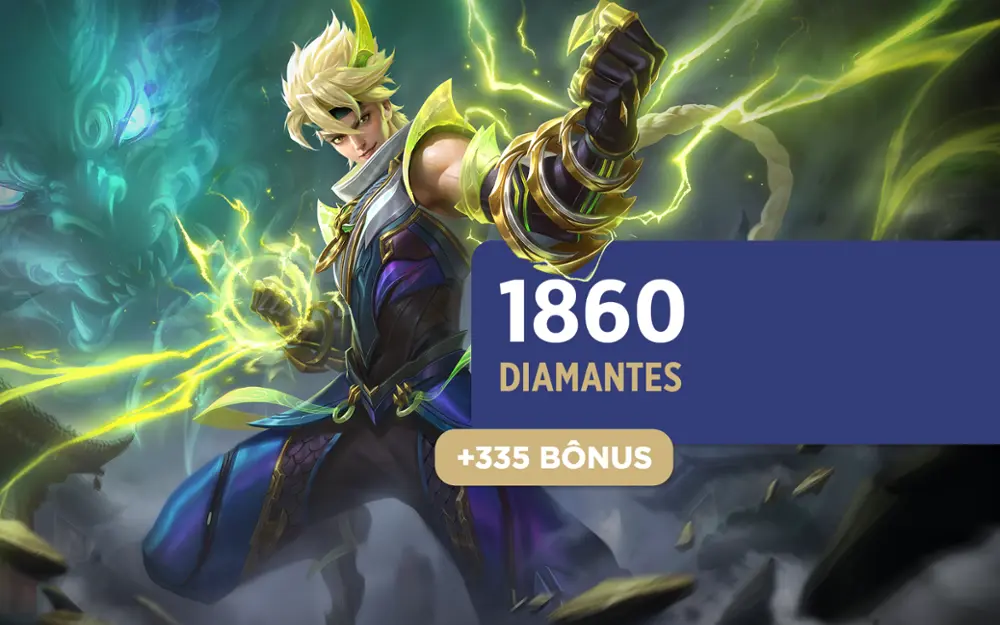 Mobile Legends - 1.860 Diamantes + 335 Bônus