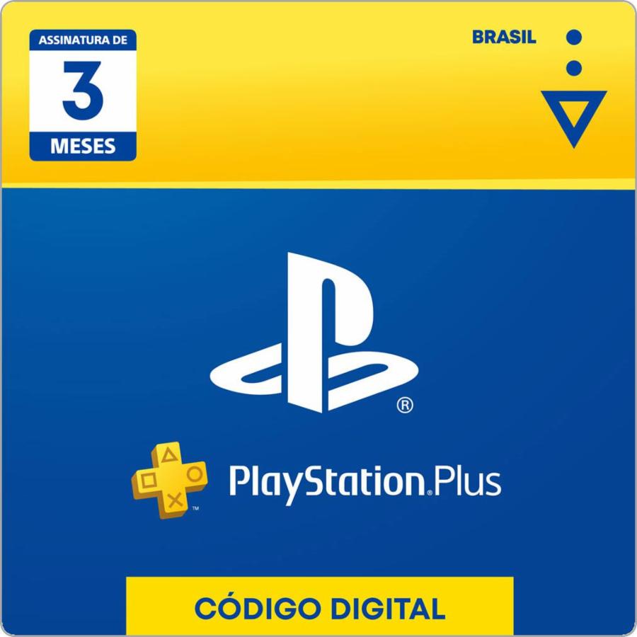 Cartão Playstation Plus Brasil 3 Meses PSN BR