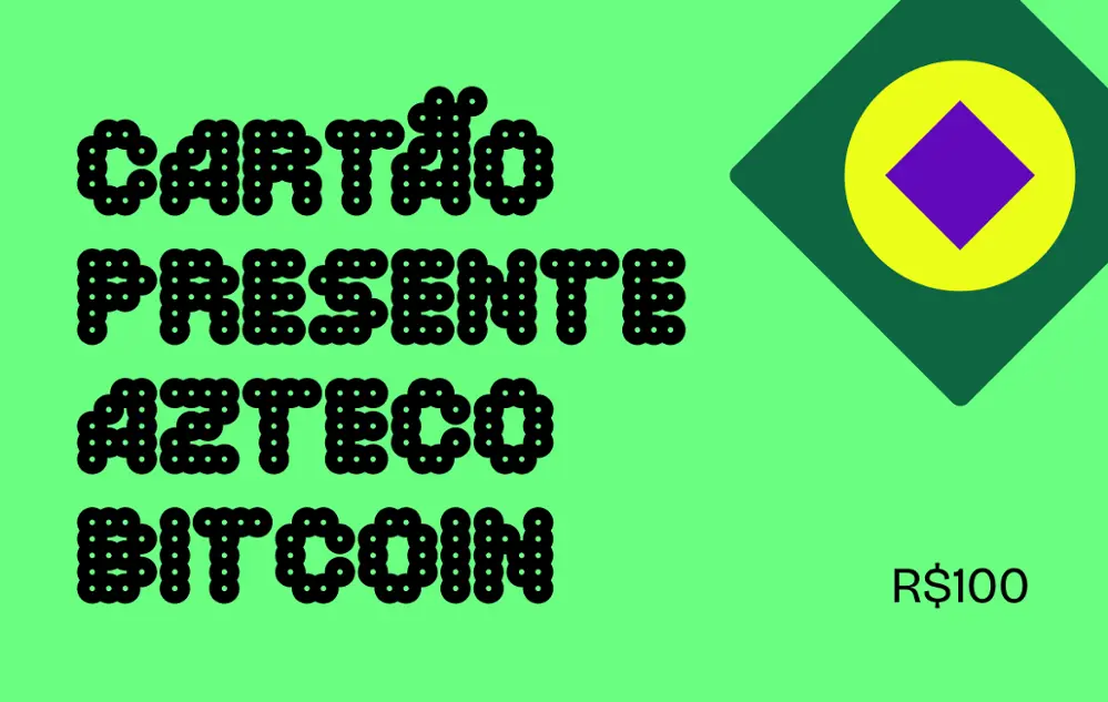Gift Card Azteco Bitcoin R$ 100