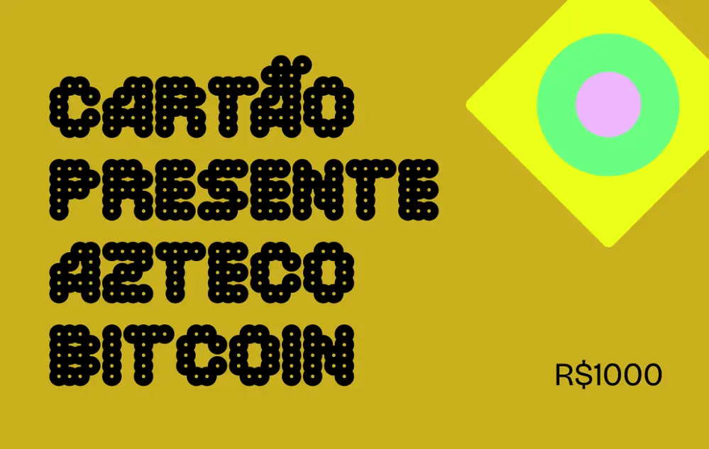 Gift Card Azteco Bitcoin R$ 1000