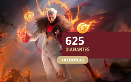 Mobile Legends - 625 Diamantes + 81 Bônus