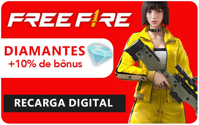 Free Fire: 5.600 Diamantes +10% Bônus [Recarga]