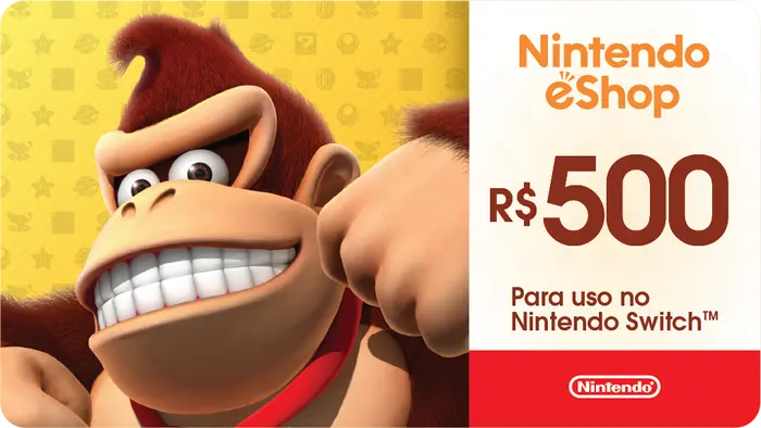 Gift Card Digital Nintendo eShop R$500