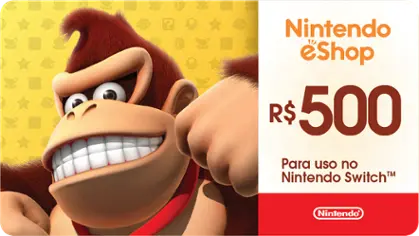 Gift Card Digital Nintendo eShop R$500