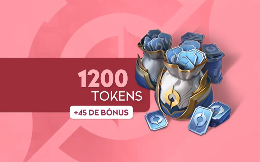 Honor of Kings - 1200 Tokens + 45 de Bônus