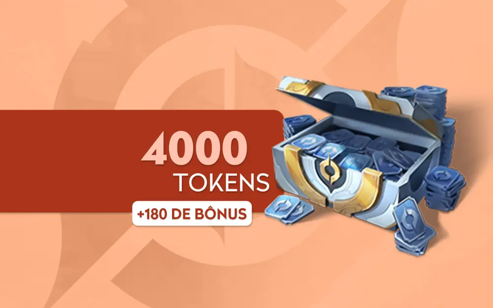 Honor of Kings - 4000 Tokens + 180 de Bônus