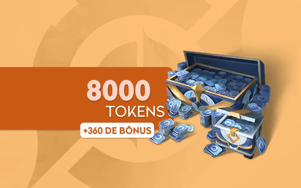 Honor of Kings - 8000 Tokens + 360 de Bônus