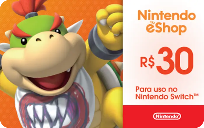 Gift Card Digital Nintendo eShop R$30