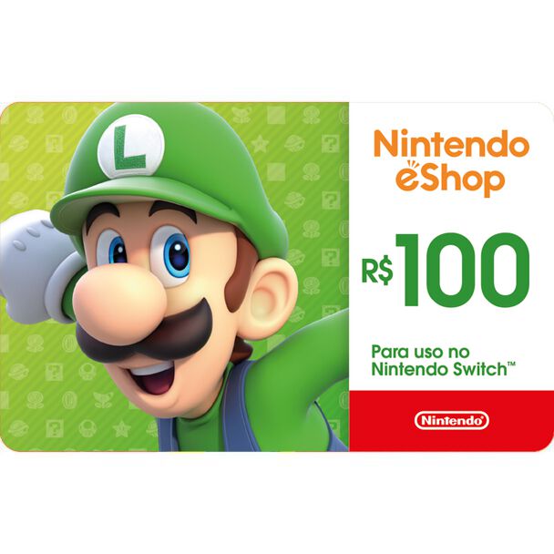 Gift Card Digital Nintendo eShop R$100