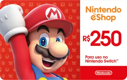 Gift Card Digital Nintendo eShop R$250