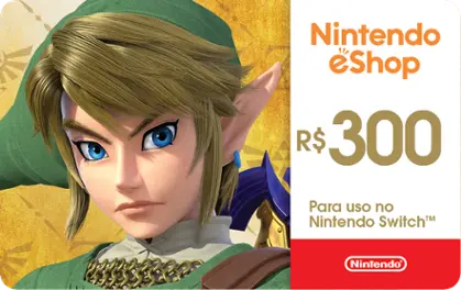 Gift Card Digital Nintendo eShop R$300