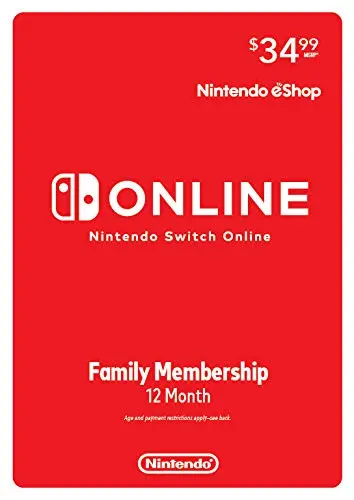 Nintendo Switch Online 12 Meses USA - Family Membership