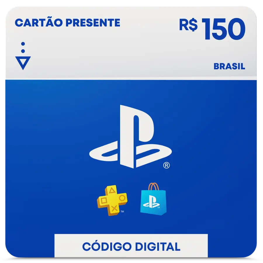 Cartão PSN R$ 150 Reais Playstation Network Brasil