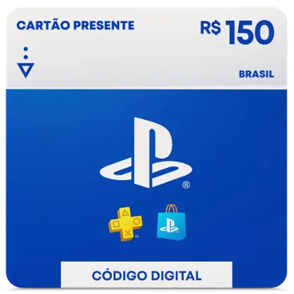 Cartão PSN R$ 150 Reais Playstation Network Brasil