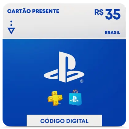 Cartão PSN R$ 35 Reais Playstation Network Brasil