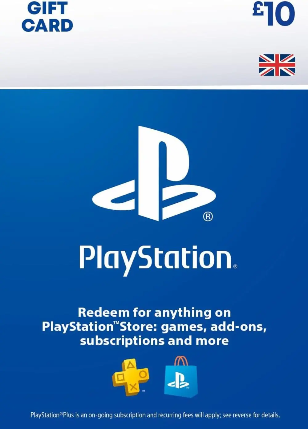 Cartão PSN £10  - Playstation Network Card - UK