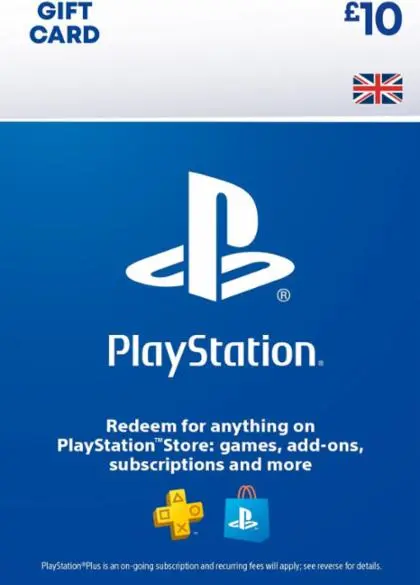 Cartão PSN £10  - Playstation Network Card - UK