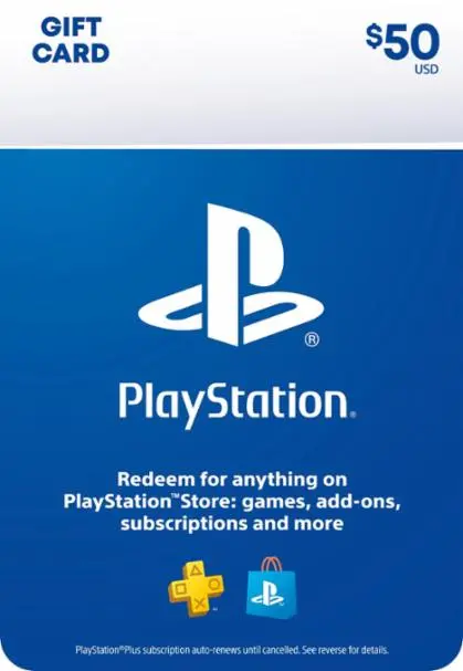 Cartão PSN $50 Dólares Playstation Network - USA