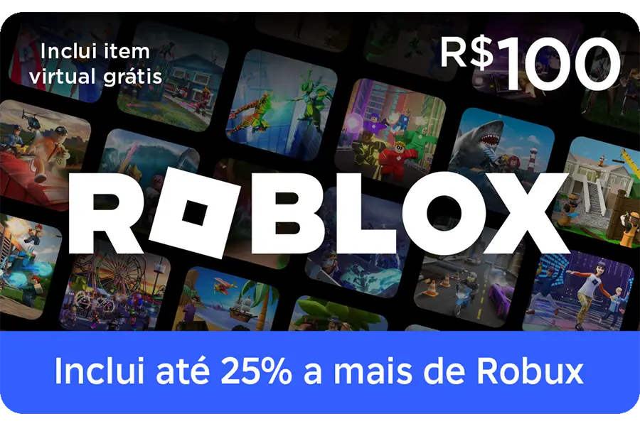 Roblox Gift Card R$100 - Robux
