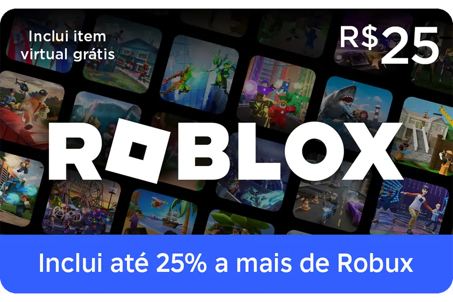 Roblox Gift Card R$25 - Robux